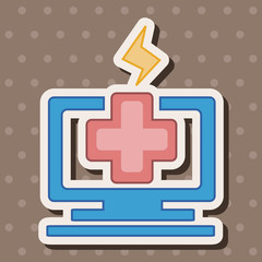 Computer-related desktop icon theme elements