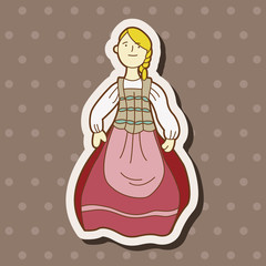 cartoon character person theme elements