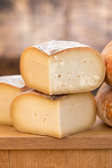 Close up of yellow cheese