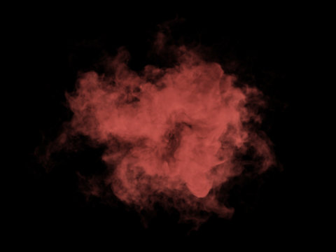 Illustration of red smoke on black background