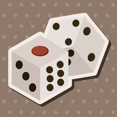 casino dice theme elements