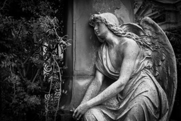 Naklejka premium Old Cemetery statue