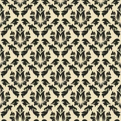 Tafelkleed Damask seamless vector pattern © Konovalov Pavel
