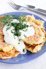 fried zucchini fritters