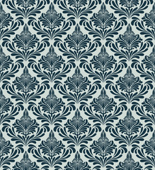 Damask seamless vector pattern