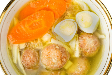 Soup with meatballs