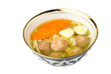 Soup with meatballs