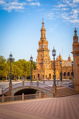 Fototapeta na wymiar Seville Spain Square
