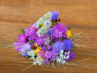 bouquet of mountain flowers
