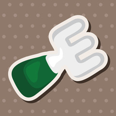 beach equipment shovel theme elements