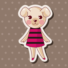 animal dog cartoon theme elements