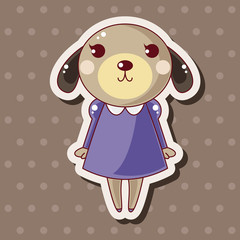 animal dog cartoon theme elements