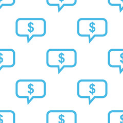 Thinks about money white pattern