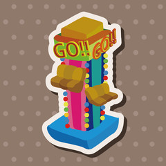 Amusement park facilities theme elements