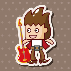 band member guitar player theme elements
