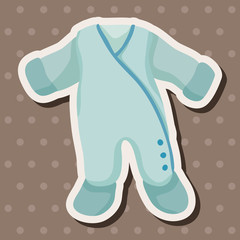 Baby clothes theme elements