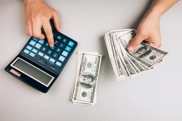 counting money and saving finances