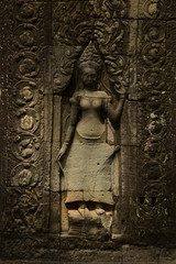 Fototapeta na wymiar Banteay Kdei apsara