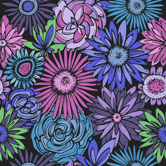 Floral seamless pattern.