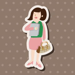 Office workers theme elements