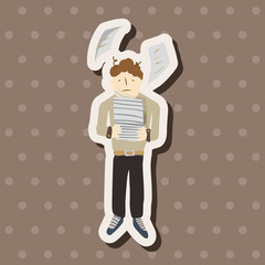 Office workers theme elements