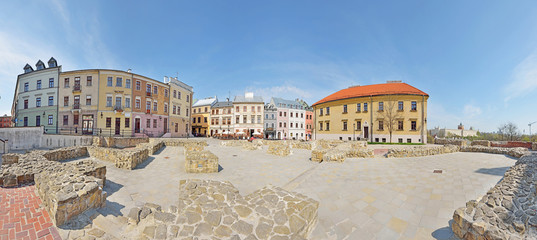 Plac po Farze w Lublinie -Stitched Panorama