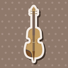 instrument cello cartoon theme elements