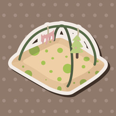 Fototapeta premium baby spoon and fork theme elements