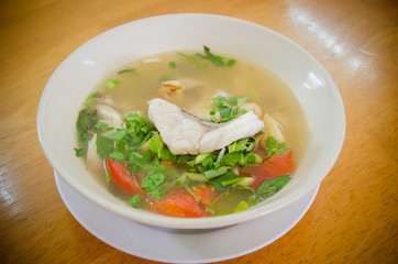 The food name is Fish Tomyam.