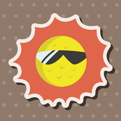 weather sunny day theme elements