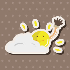 weather sunny day theme elements