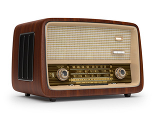 Naklejka premium Vintage radio