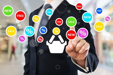 Crm. Human resources officer choose employee standing out of the