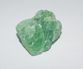 Fluorite natural gemstone crystal