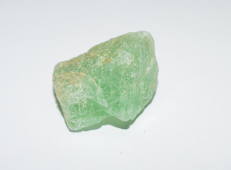 Fluorite natural gemstone crystal