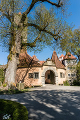 Burgtor Rothenburg ob der Tauber Fr&uuml;hling
