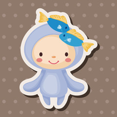 Constellation Pisces theme elements