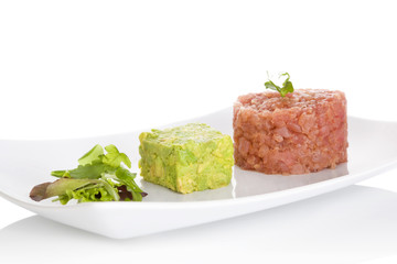 Salmon tartare.