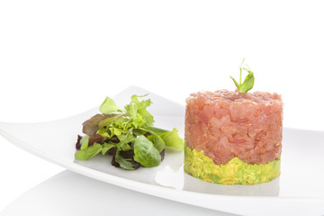 Salmon tartare.