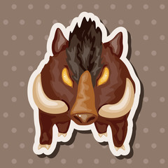 animal cartoon theme elements