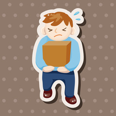 Office workers theme elements