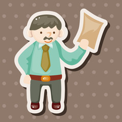 Office workers theme elements