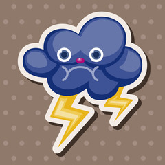 weather rainy day theme elements