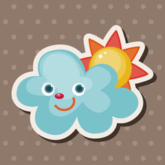 weather cloudy day theme elements