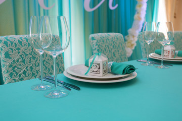 Festive dinnerware