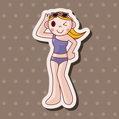 swimmer theme elements