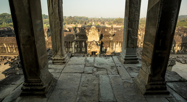 East view from last level of angkor wat