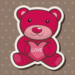 present bear theme elements