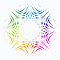 Colorful Polka Dot Circle Pattern #Vector Graphics