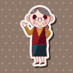 family grandmother character theme elements
